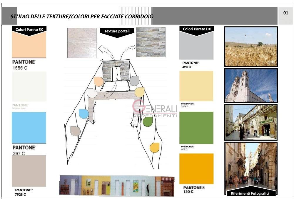 Corridoio e zone giorno di RSA